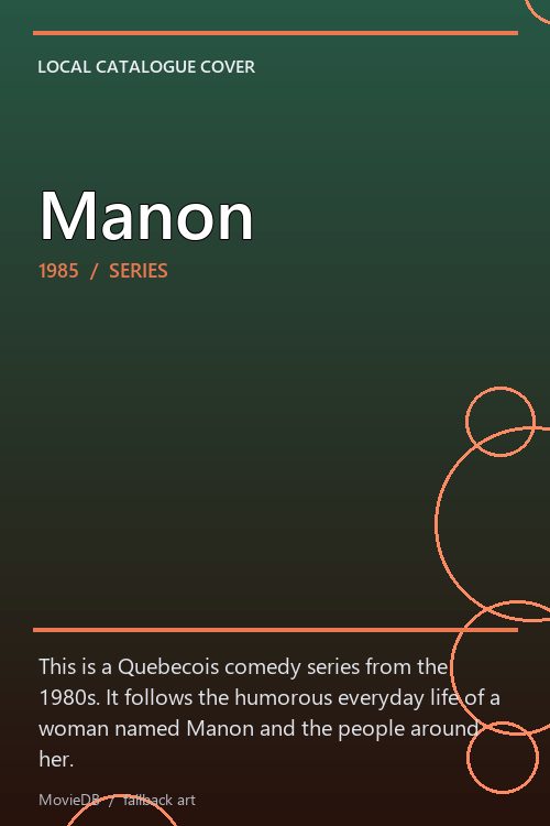 Manon poster