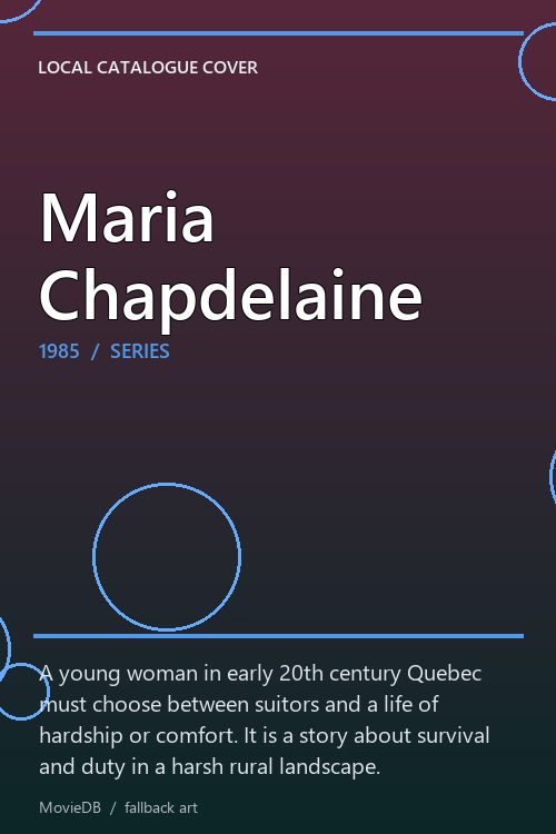 Maria Chapdelaine poster