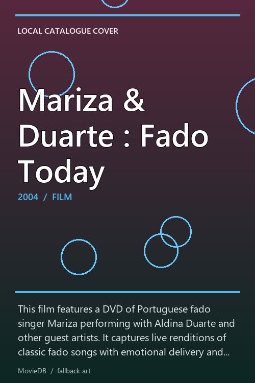 Mariza & Duarte : Fado Today poster