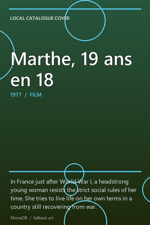 Marthe, 19 ans en 18 poster