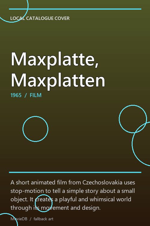Maxplatte, Maxplatten poster