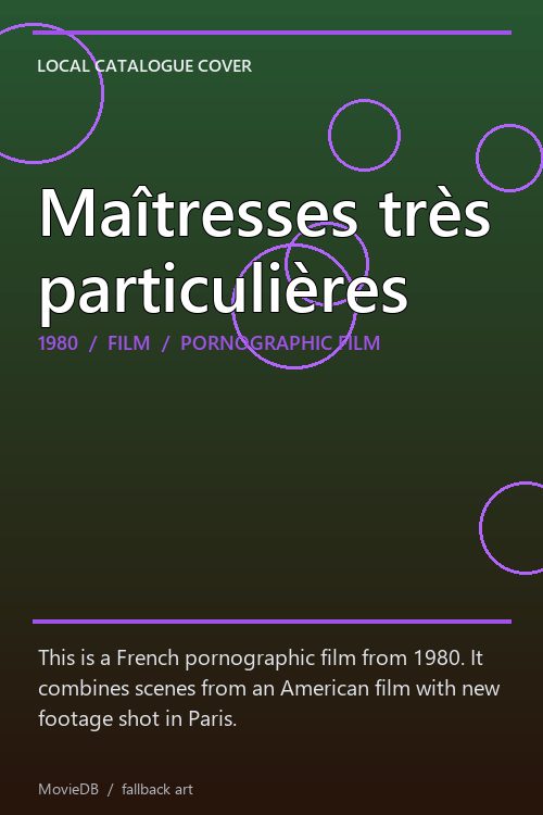 Maîtresses très particulières poster