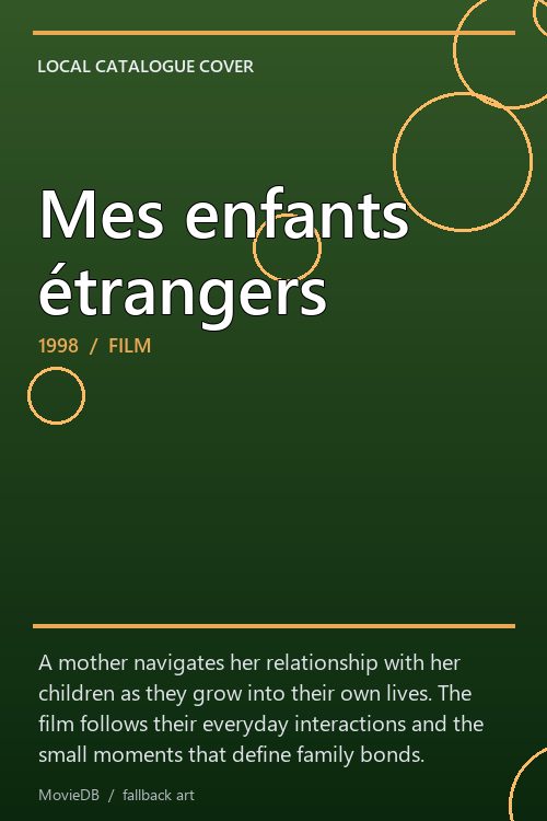 Mes enfants étrangers poster