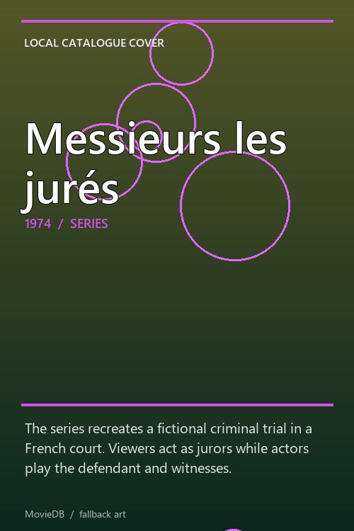 Messieurs les jurés poster