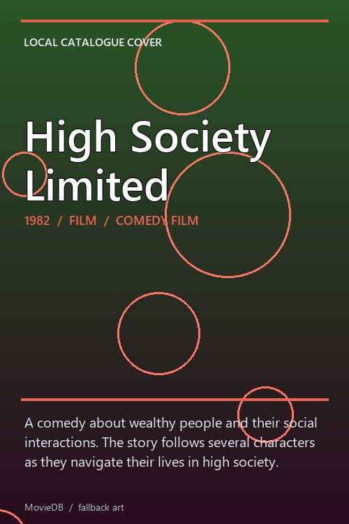 High Society Limited poster