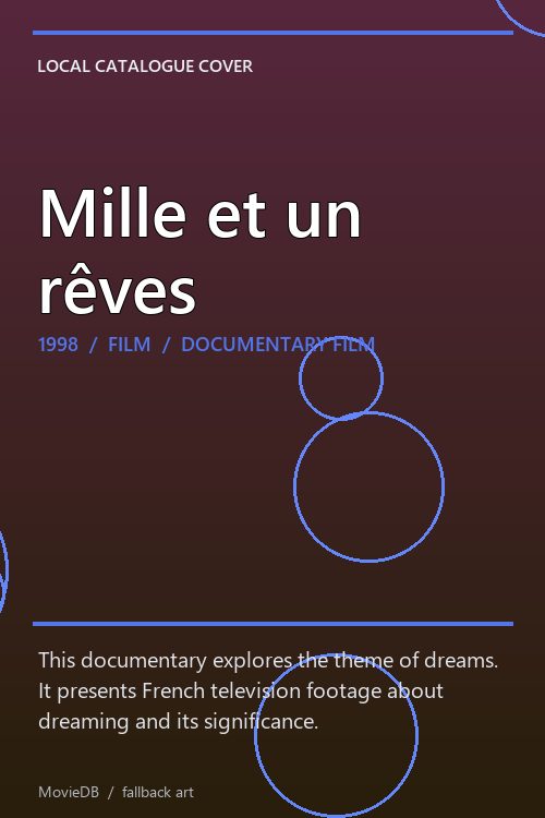 Mille et un rêves poster