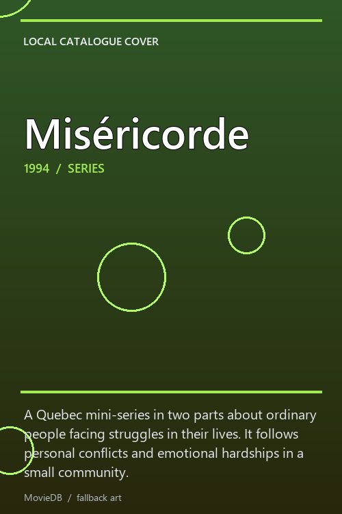 Miséricorde poster