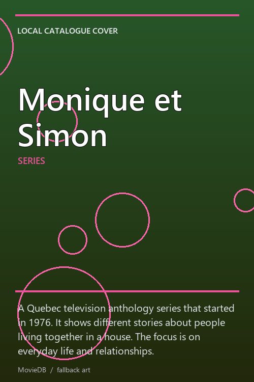 Monique et Simon poster