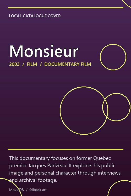 Monsieur poster