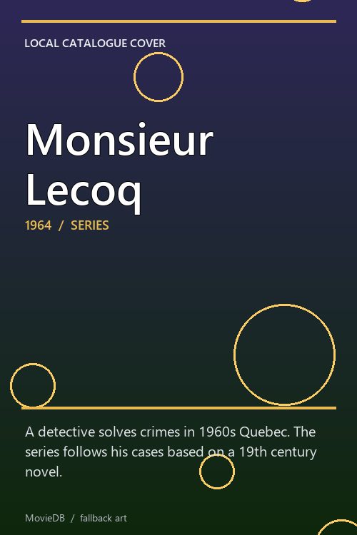 Monsieur Lecoq poster