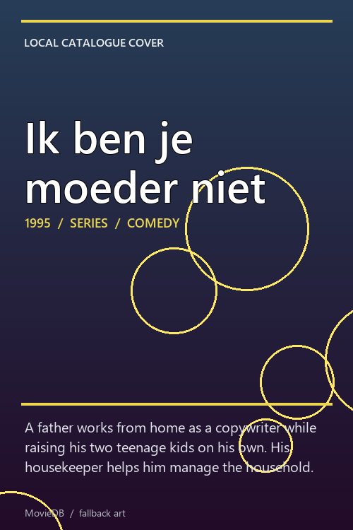 Ik ben je moeder niet poster