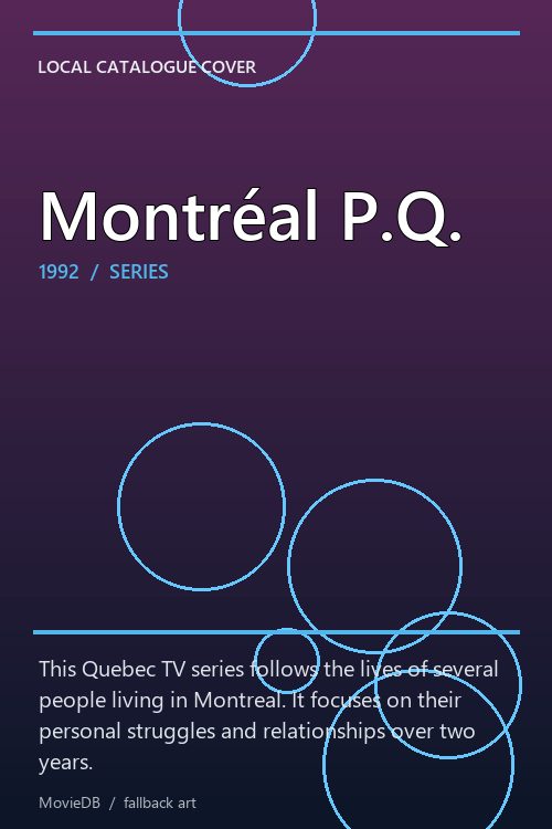 Montréal P.Q. poster