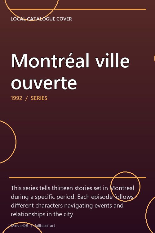 Montréal ville ouverte poster