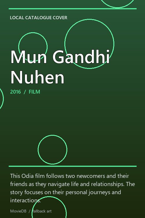 Mun Gandhi Nuhen poster