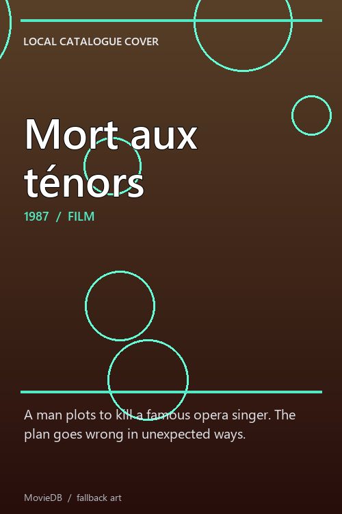 Mort aux ténors poster