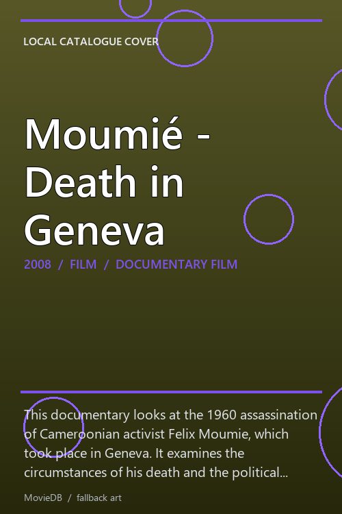 Moumié - Death in Geneva poster