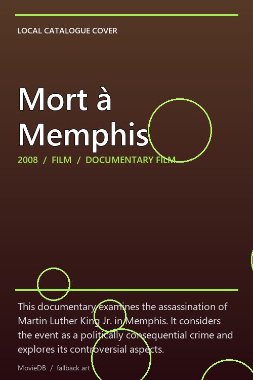 Mort à Memphis poster