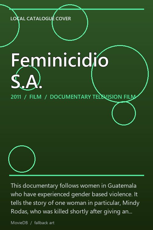 Feminicidio S.A. poster