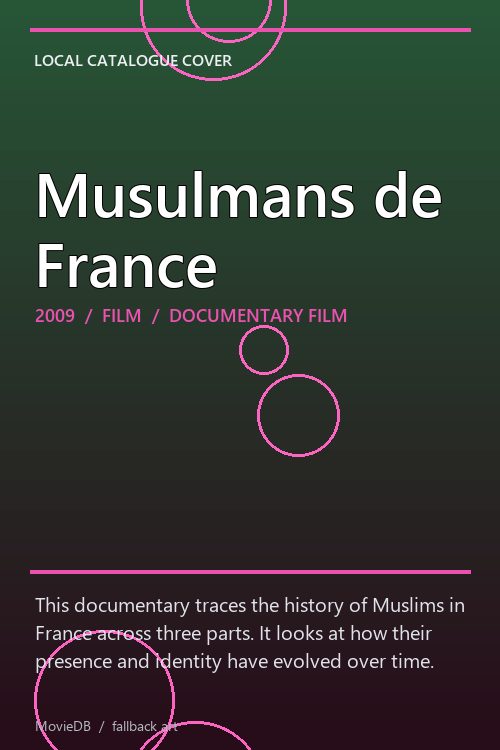 Musulmans de France poster