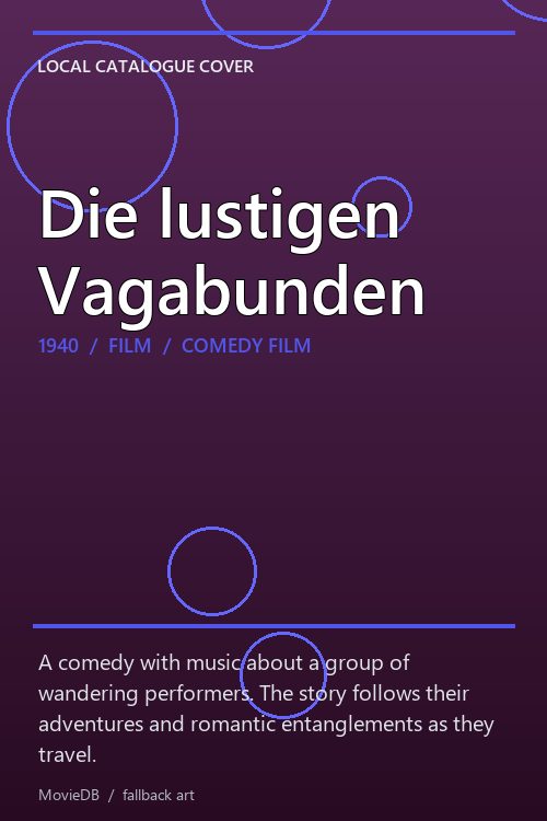 Die lustigen Vagabunden poster