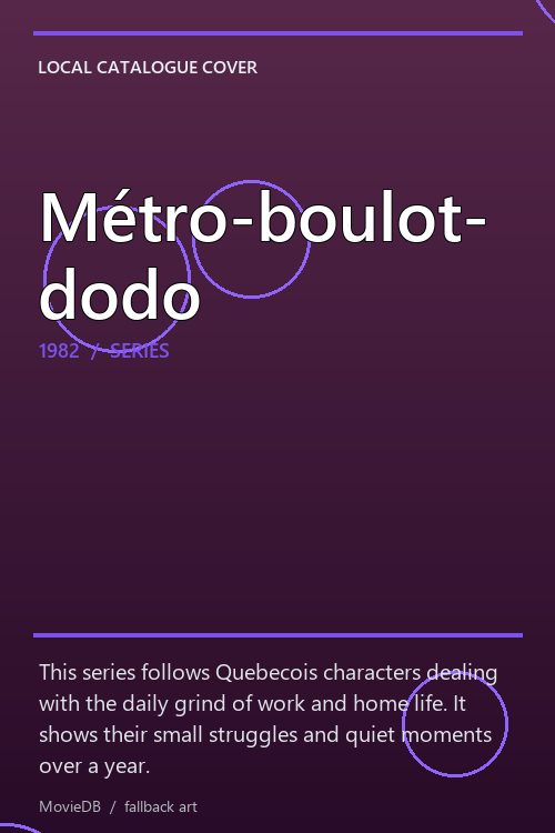 Métro-boulot-dodo poster