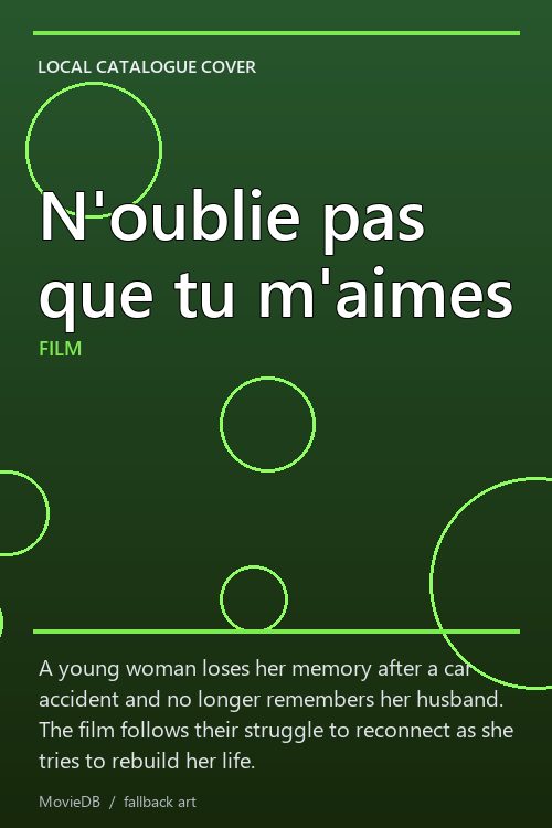 N'oublie pas que tu m'aimes poster