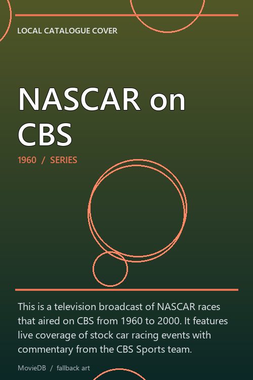 NASCAR on CBS poster