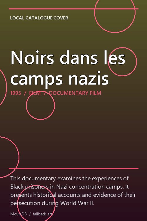 Noirs dans les camps nazis poster