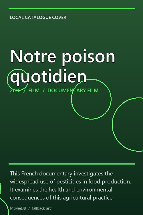 Notre poison quotidien poster