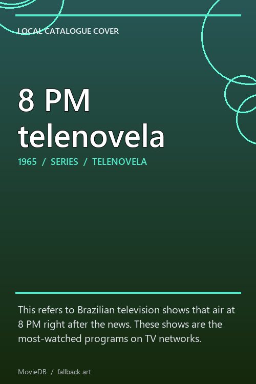 8 PM telenovela poster