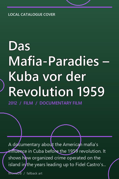 Das Mafia-Paradies – Kuba vor der Revolution 1959 poster