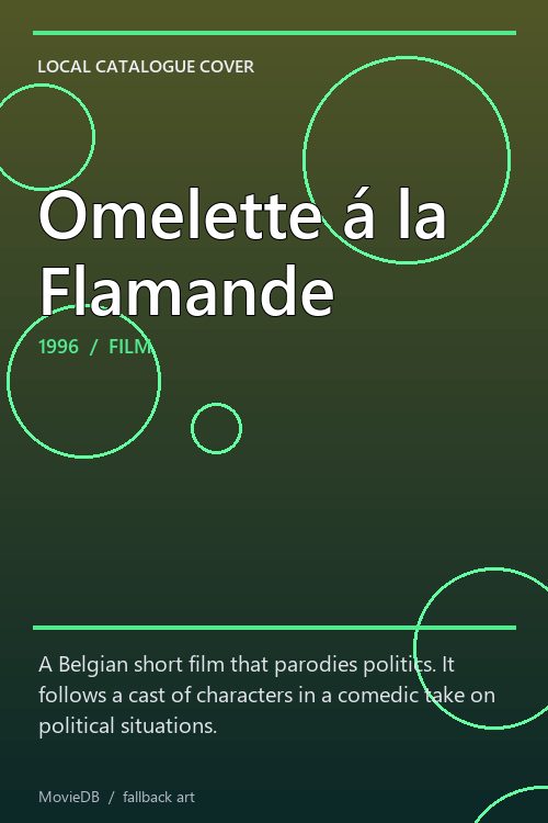 Omelette á la Flamande poster