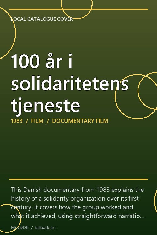 100 år i solidaritetens tjeneste poster