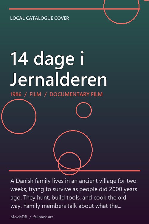 14 dage i Jernalderen poster