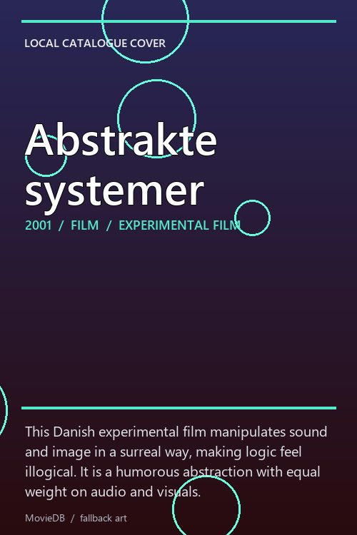 Abstrakte systemer poster