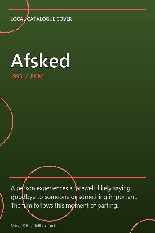 Afsked poster