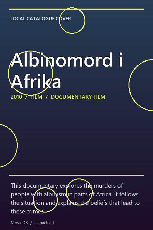 Albinomord i Afrika poster