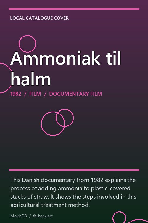 Ammoniak til halm poster