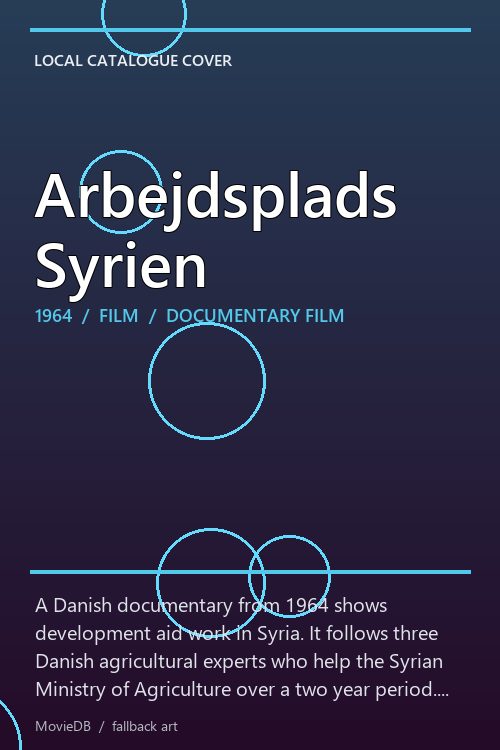 Arbejdsplads Syrien poster