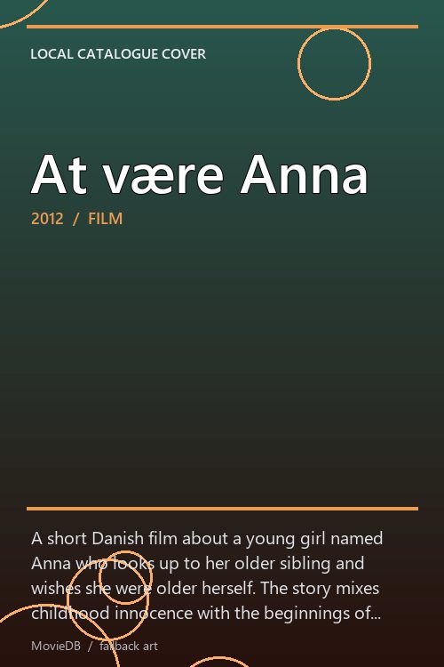 At være Anna poster