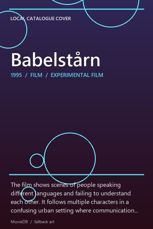 Babelstårn poster