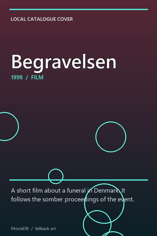 Begravelsen poster