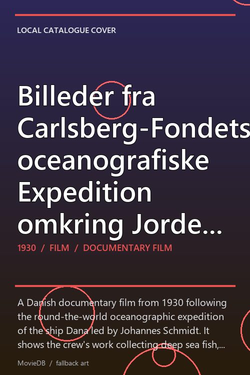 Billeder fra Carlsberg-Fondets oceanografiske Expedition omkring Jorden 1928-30 poster