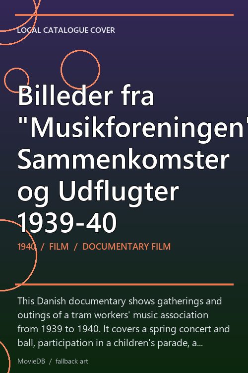 Billeder fra "Musikforeningen"s Sammenkomster og Udflugter 1939-40 poster