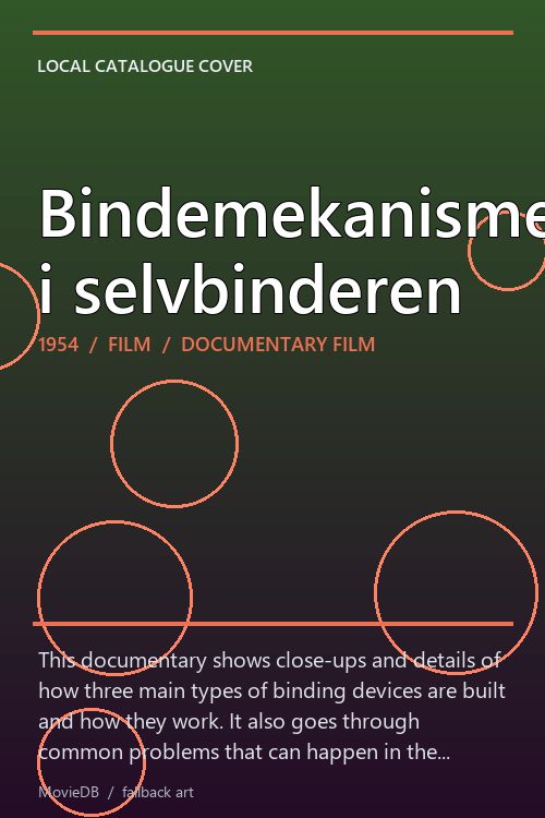 Bindemekanismen i selvbinderen poster