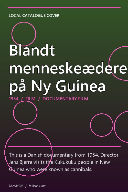 Blandt menneskeædere på Ny Guinea poster