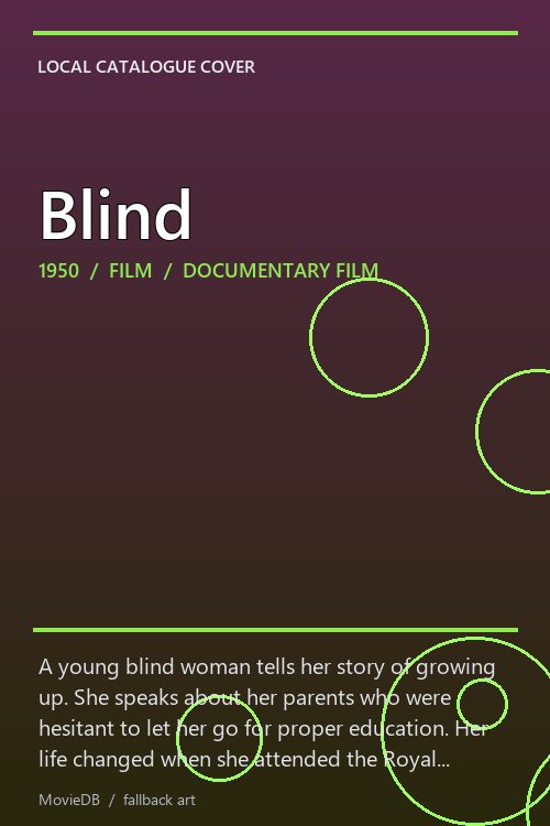 Blind poster