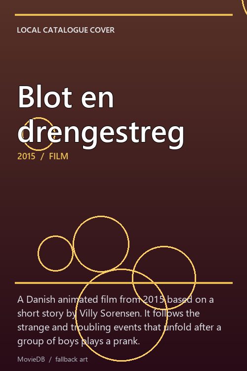 Blot en drengestreg poster