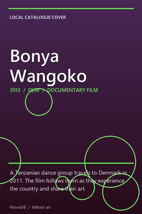 Bonya Wangoko poster