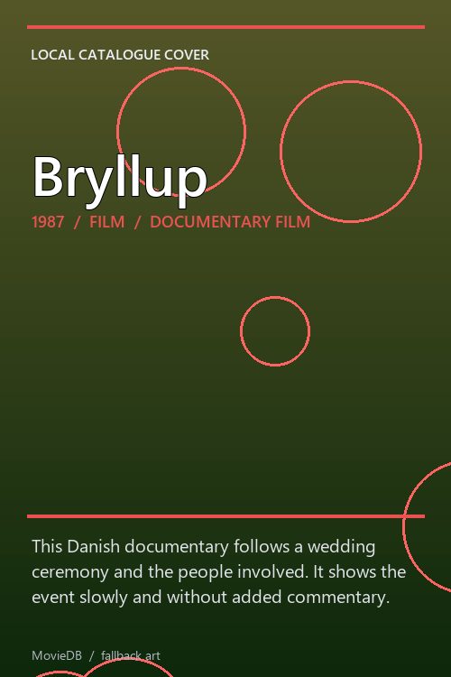Bryllup poster